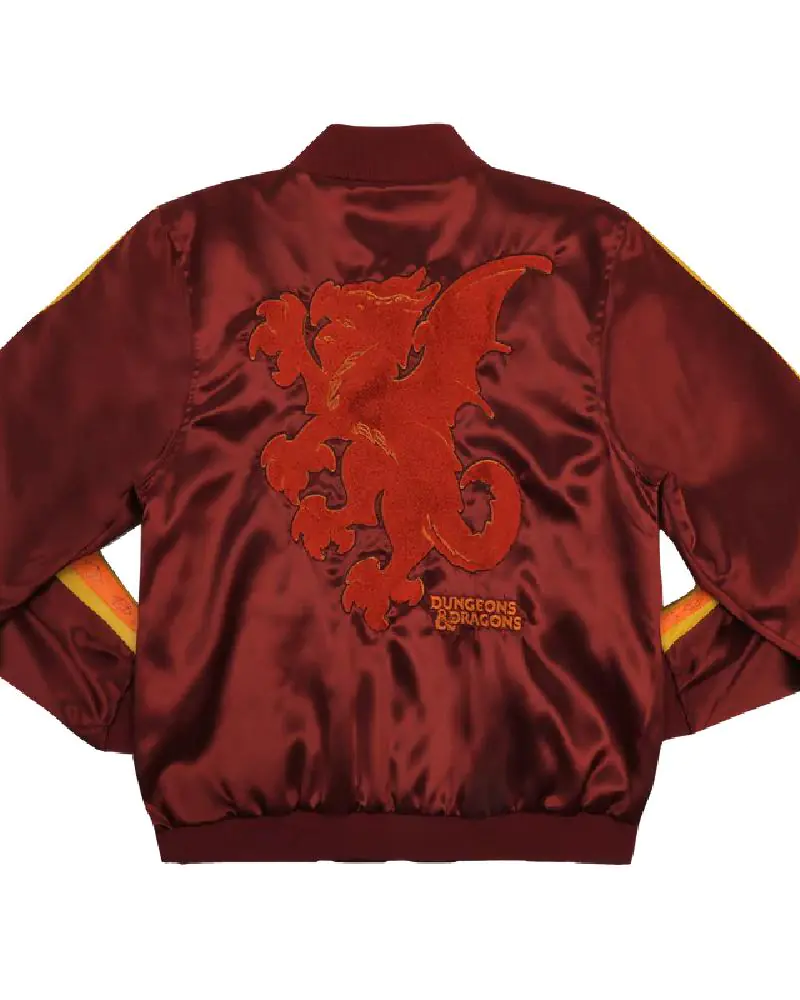 Retro Red Dragon Bomber Jacket