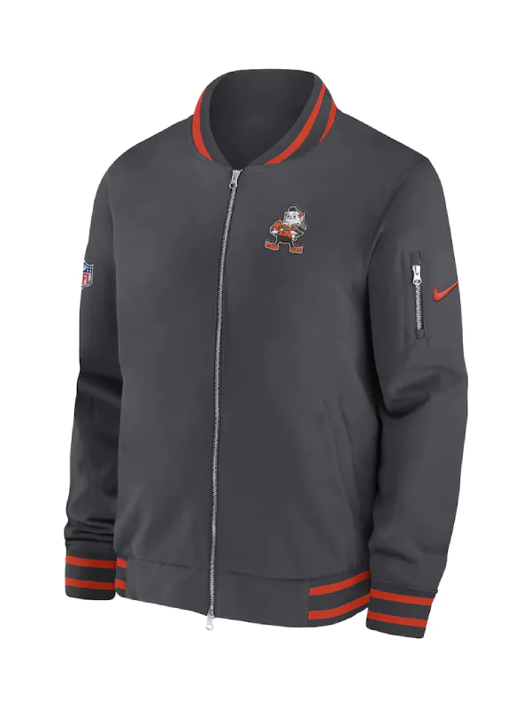 Cleveland Browns Coach Full-Zip Bomber Jacket
