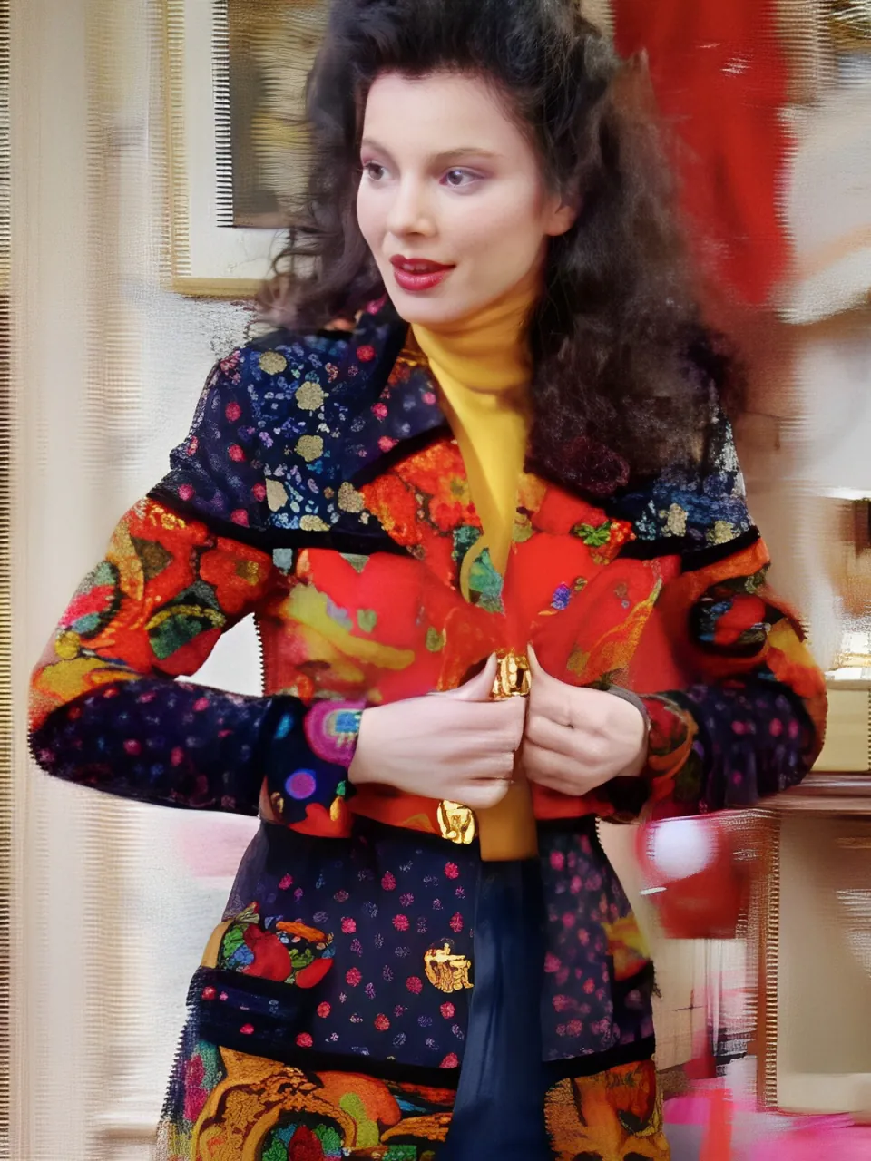 Fran Drescher Dolce & Gabbana Velvet Blazer Fran Drescher Dolce & Gabbana Velvet Blazer