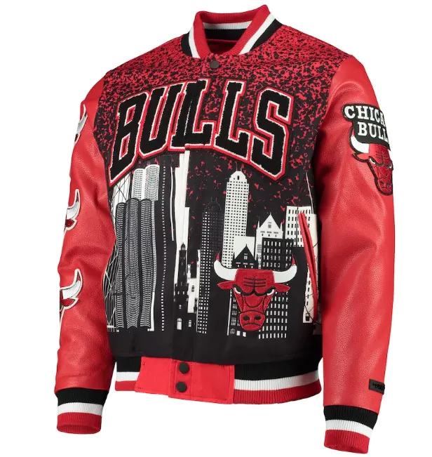 Chicago Bulls Red Championship Jacket