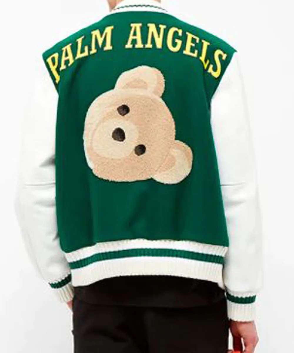 Men’s Palm Angels Teddy Bear Varsity Jacket